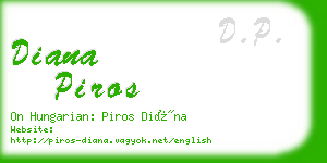 diana piros business card